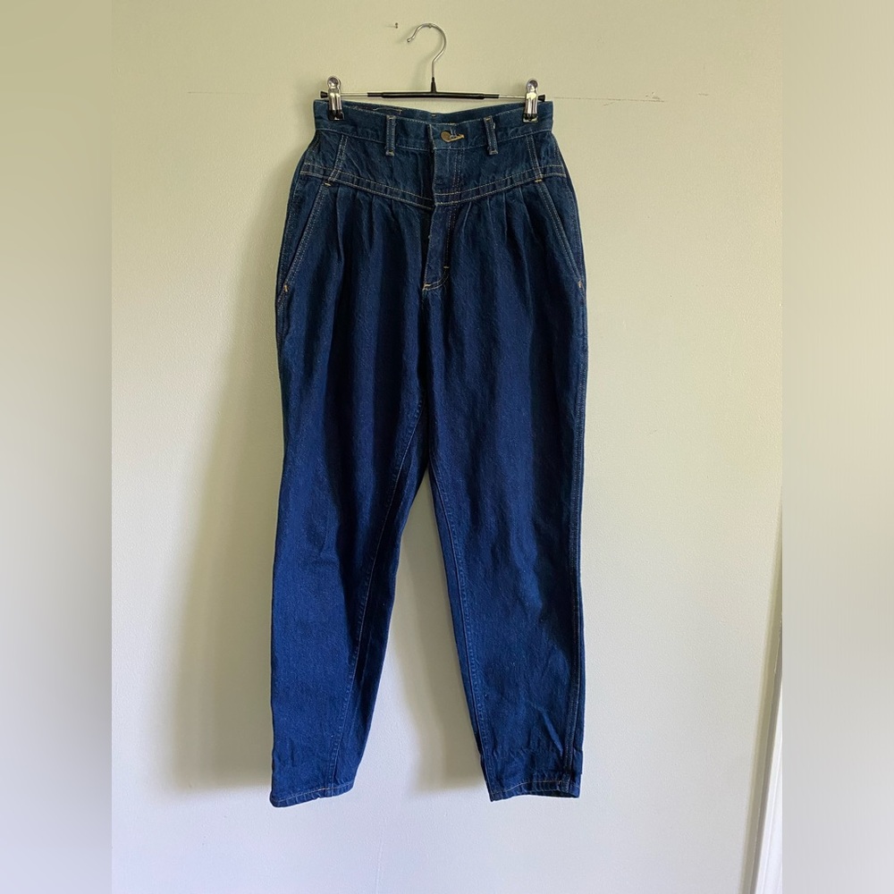 Vintage Lee Super High Pleated Mom Jeans